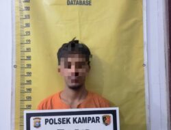Polsek Kampar Ungkap Kasus Pencurian dengan Pemberatan – Tersangka Ditangkap Setelah Larikan Dari Atap”