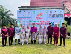 Pemdes Koto Tuo Barat Ikuti Peringatan HUT ke-69 Kabupaten Kampar di Kantor Camat XIII Koto Kampar